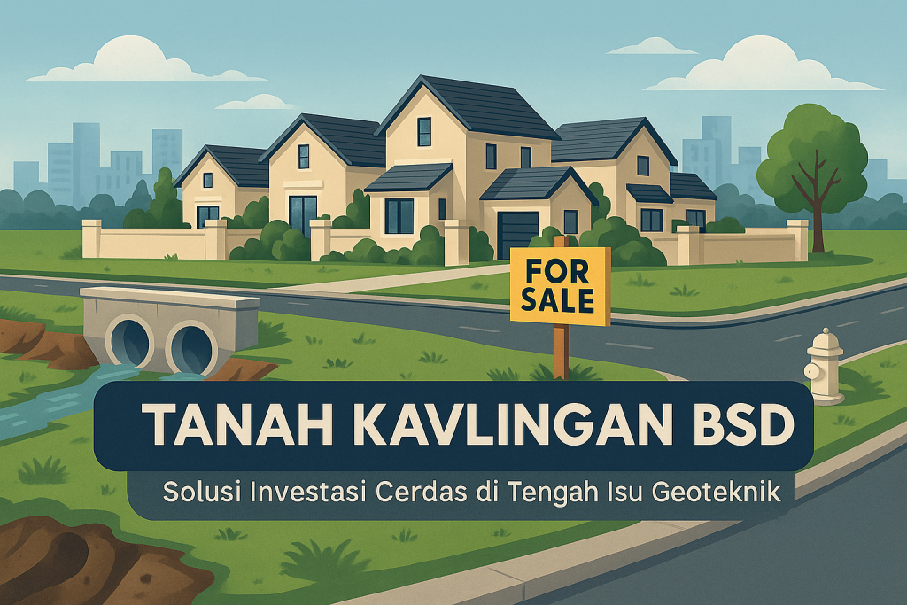 Jual tanah kavlingan BSD aman, tanah strategis, investasi cerdas