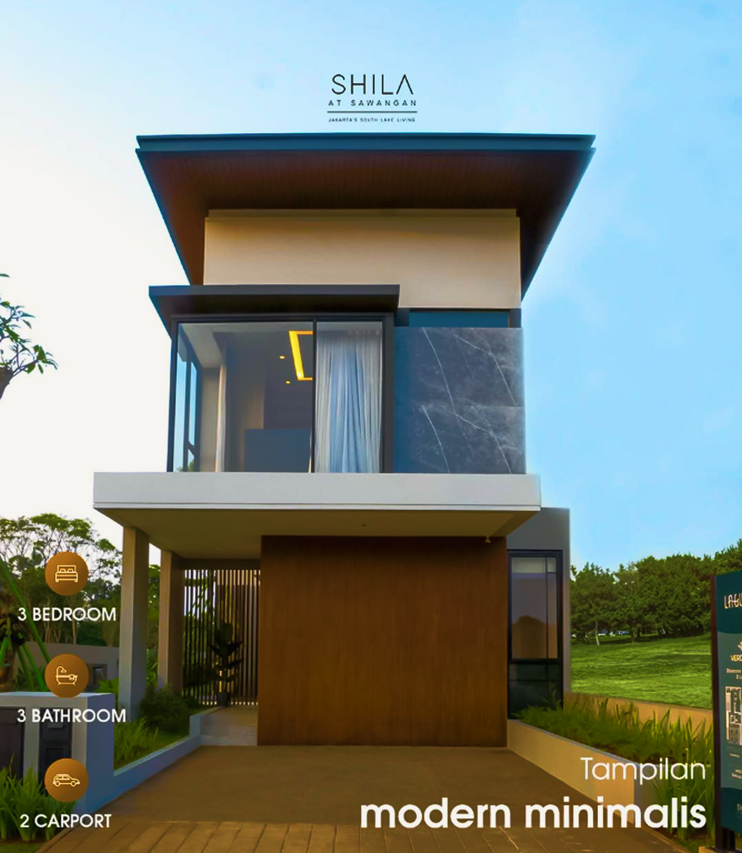 Rumah Minimalis 2 lantai VERDANT Shila at sawangan